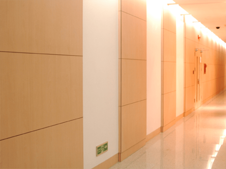 Tấm ốp alu 4mm được ứng dụng làm làm vách ngăn ốp tường vô cùng sang trọng