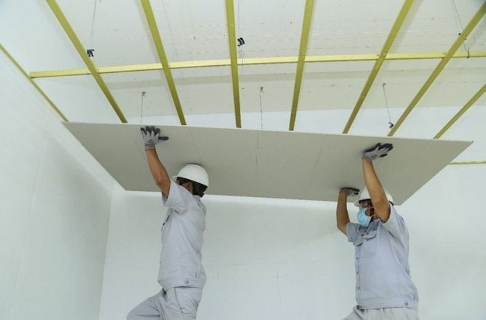 Tấm Cemboard 4mm dùng làm trần chìm