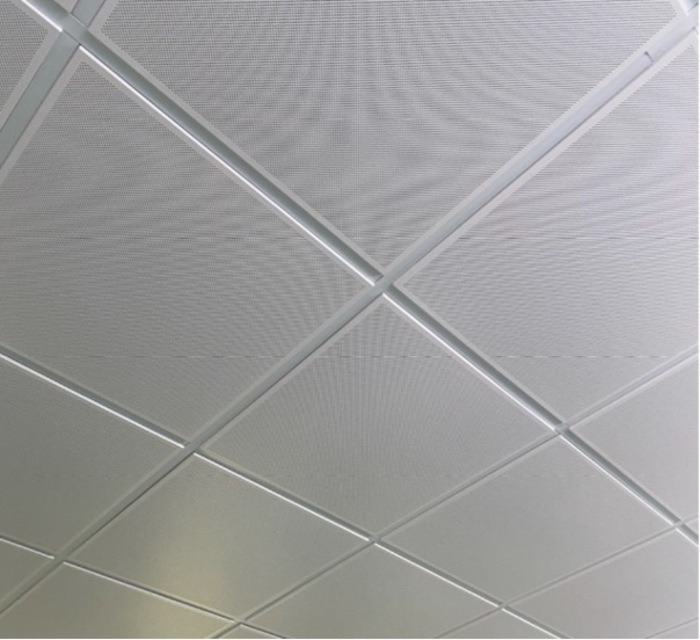 Trần nhôm thả Lay-in mang lại cảm giác vuông vức cho không gian