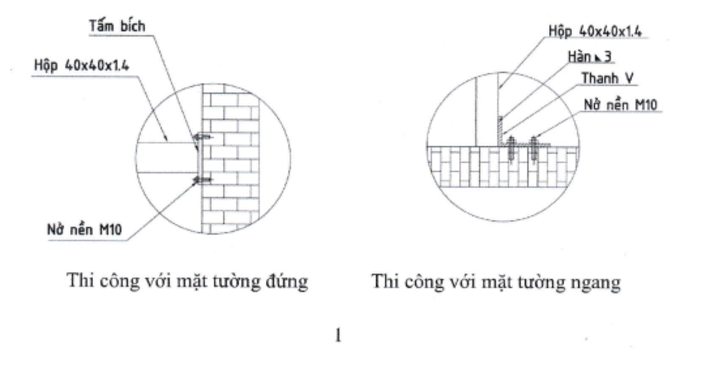 Chọn cách thức lắp đặt phù hợp với hiện trạng công trình ban đầu