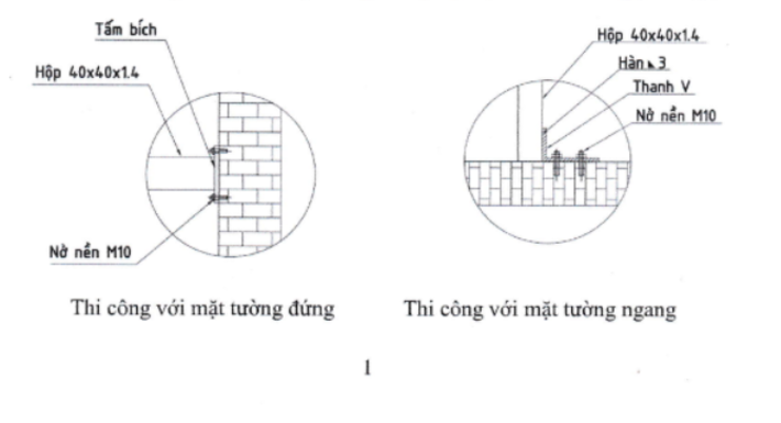 Xác định tim cốt, cao độ, hướng lắp đặt chính