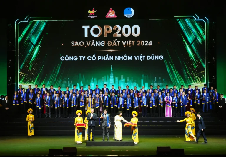 Nhôm Việt Dũng tự hào lần thứ 5 đạt giải thưởng Sao Vàng Đất Việt