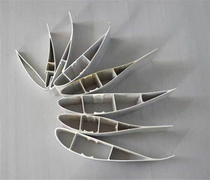 Cấu tạo lam nhôm chắn nắng hình lá liễu khi nhìn ngang
