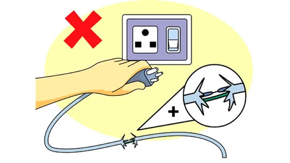 Thói quen sử dụng điện không đúng cách có thể là nguyên nhân gây cháy nổ