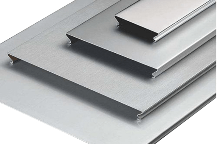 hệ thống trần sọc với chiều rộng là 150mm và chiều dài tối đa là 6000mm
