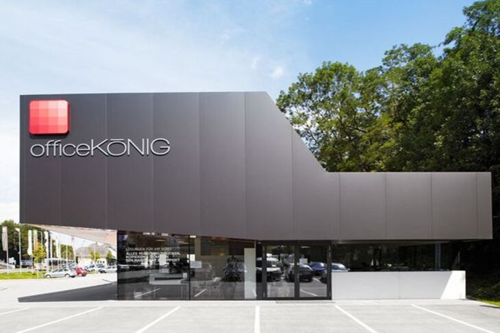 Tấm Aluminium Alcorest ngoài trời được sử dụng tại bên ngoài văn phòng, công ty lớn để tạo điểm nhấn