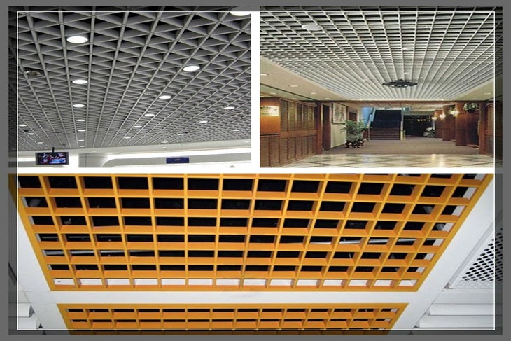 Trần nhôm giả gỗ Caro tuyệt đẹp trong thiết kế nhà hàng, khách sạn, mang đậm vẻ đẹp sang trọng, thời thượng