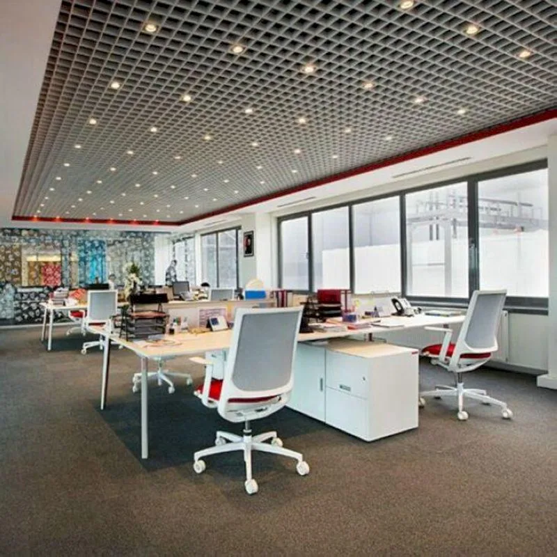 Trần Caro kết hợp với hệ thống đèn chiếu sáng