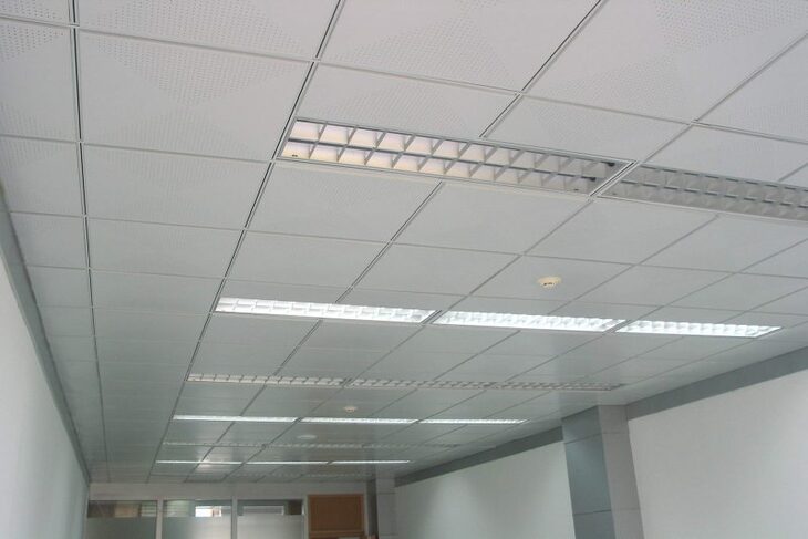 Ứng dụng của tấm trần nhôm đục lỗ tiêu âm Clip-in kích thước 300x600mm