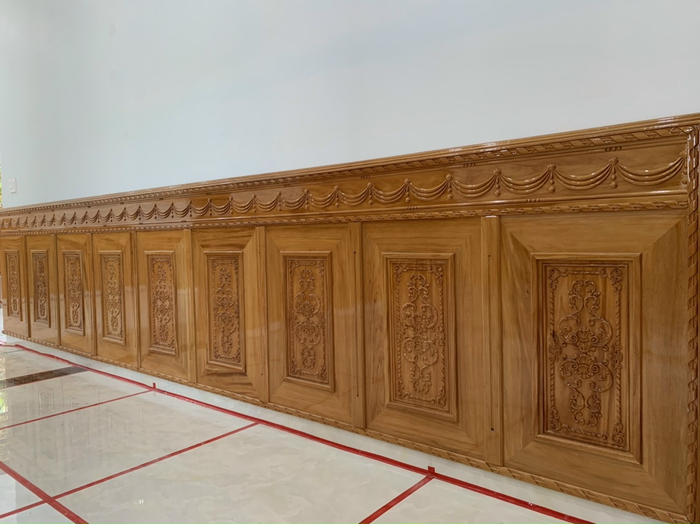 Phần lớn các gia đình sử dụng gỗ ốp tường công nghiệp để tiết kiệm chi phí
