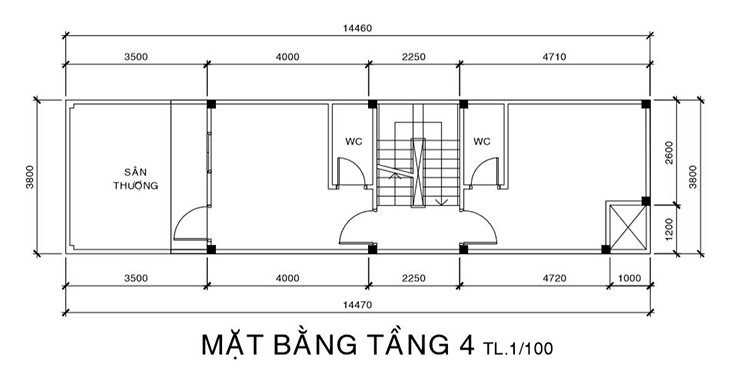 Xác định diện tích thi công lam chắn nắng 85R